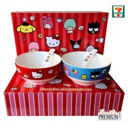 ชุดชามคู่อิ่มสะดวก Sanrio  7-Eleven (063026)